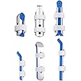 6 Pieces Finger Splint Metal Support Finger Knuckle Immobilization with Soft Foam Inner Band and Protective Vent for Adults and Children, 2 Styles(Blue)