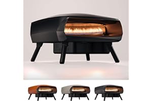 NEW Witt ETNA Fermo Award Winning Pizza Oven - Traditional Pizza Baking - Rapid 500°C Heating, 40.5cm Capacity, 60-Second Cooking, Even Heat Distribution - Black
