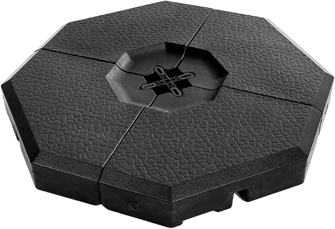 Amazon Com Papajet Cantilever Offset Umbrella Base Plate Set 4 Piece Sand Water Filled Octagon Weight Patio Umbrella Weights Max Capacity 352lbs Pack Of 4 Garden Outdoor
