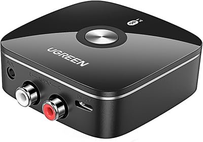 UGREEN Bluetooth 5.1 Audio Receiver Dual 3.5mm RCA AptX HD Noise Canceling