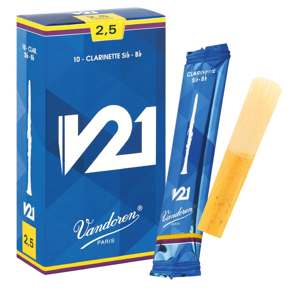 Vandoren V21 Bb clarinet reeds, box of 10 - Strength 2,5