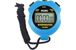 FCXJTU Digital Simple Stopwatch Timer, No Bells, No Alarm, Simple Basic Operation, Silent, Clear Display, ON/Off, Large Display for Swimming Running Training Kids Coaches Referees Teachers