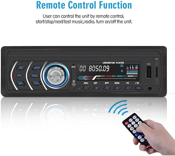Amazon Com 1din Car Stereo Player Car Radio Fm And Mp3 Mp4