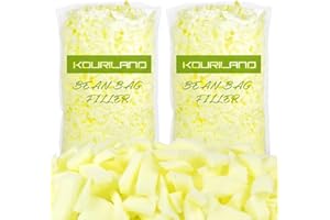 KOURILAND Upgraded Bean Bag Filler - 10LBS Shredded Memory Foam Beanbag Filling Pillow Stuffing Bean Bag Refill for Couch Cushion Stuffed Animals Dog Bed Chair Arts Crafts