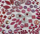 400 Pcs of Assorted Pink Pearl Finish, Iridescent Flat Back Tear Drop Beads Cabochons Assorted Sizes 4mm-18mm
