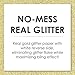 Gold Glitter 30 Party Straws - No-Mess Real Gold Glitter Cut-Out Numbers & Decorative 30th Birthday Party Paper Straws - Set of 24