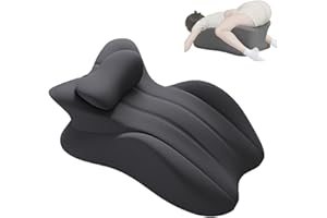 Discreet Wedge Pillow for Couples - Memory Foam Seat Cushion BedHead pad Stress for Intimacy Support, Firm Foam Pillow with W