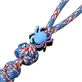 Titanium Beads Paracord Lanyards: TC4 EDC Lanyard Bead for Knives, CNC Metal Spider Shape Knife Lanyard Beads for Keychain, DIY Lanyard Bead with Parachute Cord