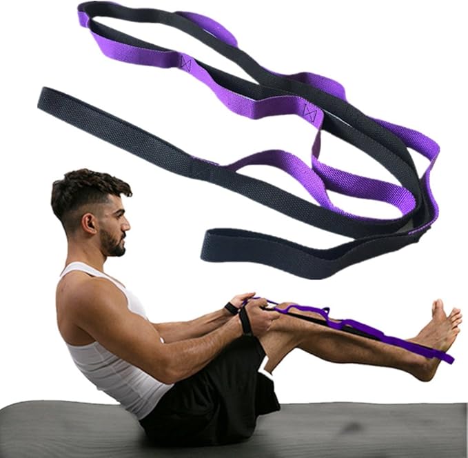 justHIGH Yoga Strap, MultiLoop Strap, Yoga Stretch Strap