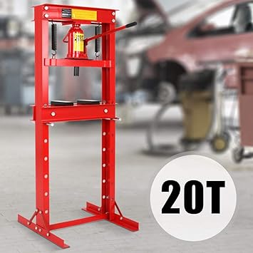 6T 12T 20T Werkstattpresse | inkl. Hydraulikpumpe und 2x Druckplatten | Hydraulikpresse, Lagerpresse, Dornpresse, Rahmenpress