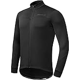 Przewalski Men's Cycling Jersey Winter Long Sleeve Fleece Bike Jacket Bicycle Shirt