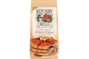 Multigrain Whole Wheat Pancake Mix by New Hope Mills - Sugar-Free & Fiber-Rich - Delicious Breakfast Solution for Health-Conscious Foodies - 32 oz (1)