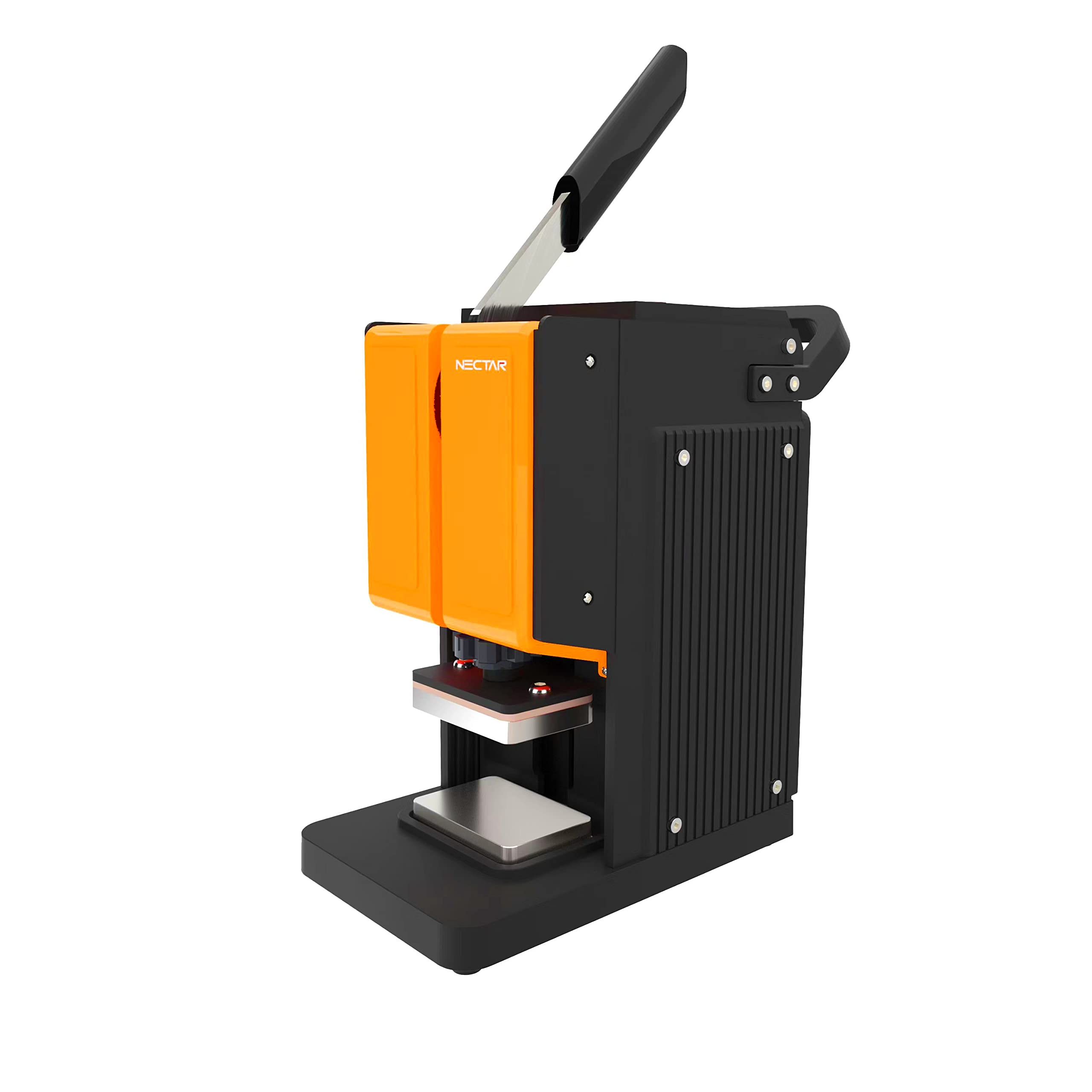 Rosin Press Starter Kit | Nectar Pollen Pincher + Accessories | 2 Year Warranty | 1 Ton Rosin Press with LCD Display and Timer - Includes 50x Parchment Papers + 2x Scrapers + 2x Silicone Cases