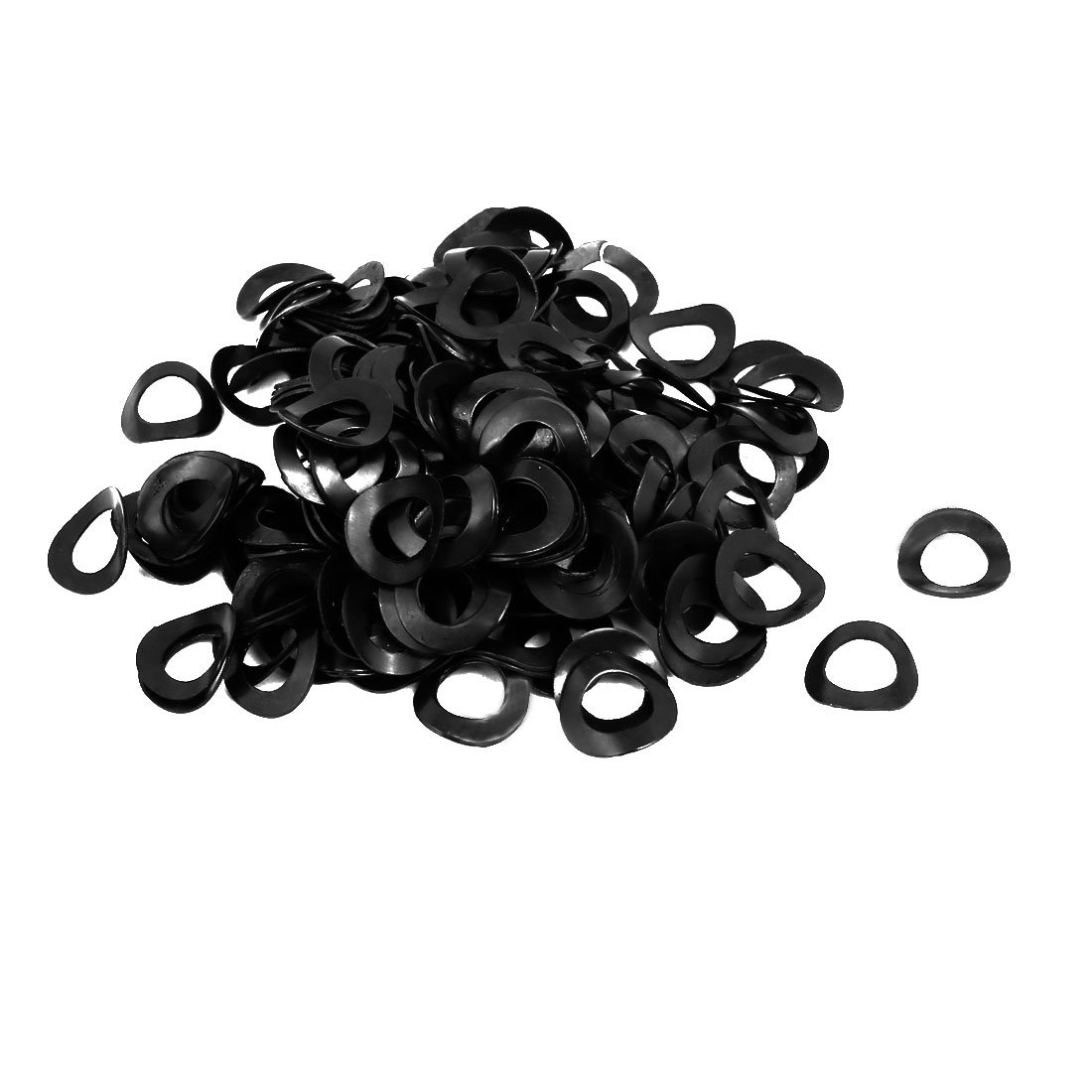 Sourcingmap 6mm Fitting Dia Carbon Steel Compressed Type Curved Spring Washer 200pcs
