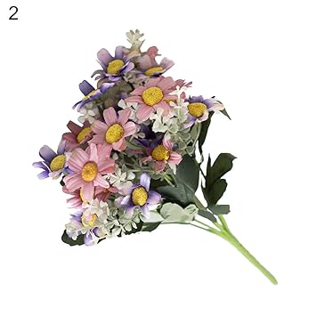 Timmeracing 1 Bouquet De Fleurs Artificielles Coreopsis En