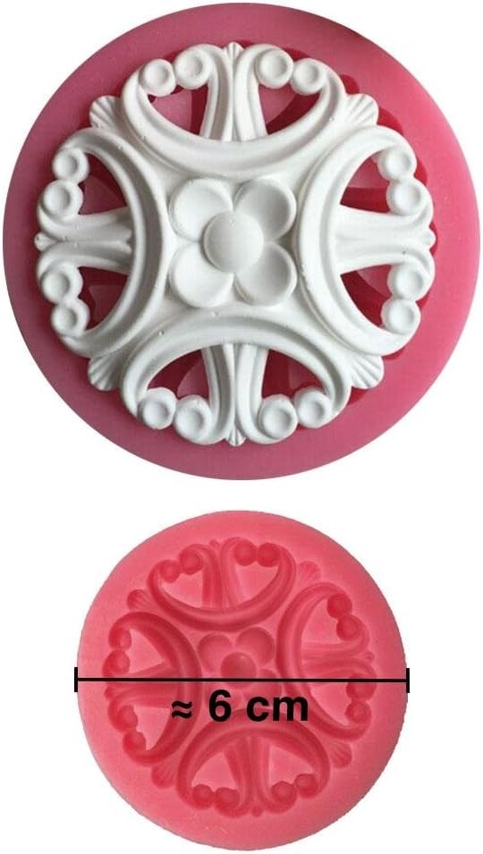 Moule Silicone 3d Rosace Pour Pate A Sucre Cake Design Decoration Gateau Other Baking Accessories Kitchen Dining Bar Home Garden