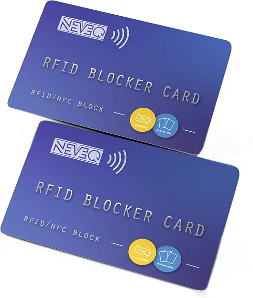 Neveq 2 X Carte De Blocage Rfid La Securite Antivol Ultime Pour