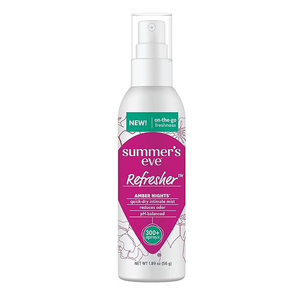 SUMMER’S EVE REFRESHER MIST, FEMININE SPRAY REDUCES ODOR,...