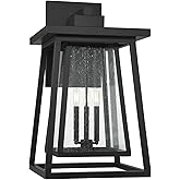 Savoy House 5-2023-BK Denver 3-Light Outdoor Wall Lantern in Matte Black (16" W x 29" H)