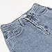 High Waist Straight-Leg Jean Classic Plus Size Blue Denim Pants