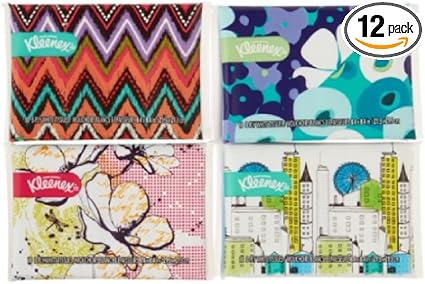 Amazon Com Kleenex Slim Pack Facial Tissue 10 Count 3 Ply Pack Of 12 Health Personal Care