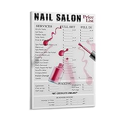 JBBGO Nail Salon Beauty Salon Canvas Wall Art