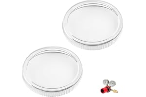 2-1/2" Clear Replacement Regulator Gauge Lens/Cover– Durable 1/4 Turn Twist Lock Design, Pressure Gauge Protective Cover for 