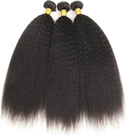 6 Bundles Brazilian Hair Kinky Straight Virgin Human Hair Natural
