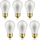 6-Pack 40W Food Warming Heat Lamp Bulbs, Shatterproof Safety Coated, Heat Lamp Bulbs for Food Buffet &amp; Commercial Kitchen, Compatible with Hatco 02.30.265, 02.30.265.00, 02.30.265.12, 120V/130V