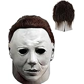 ANBWEHR Michael Myer Mask for Adults,Head Mask Horror Scary FaceFor Halloween Party Halloween Masks