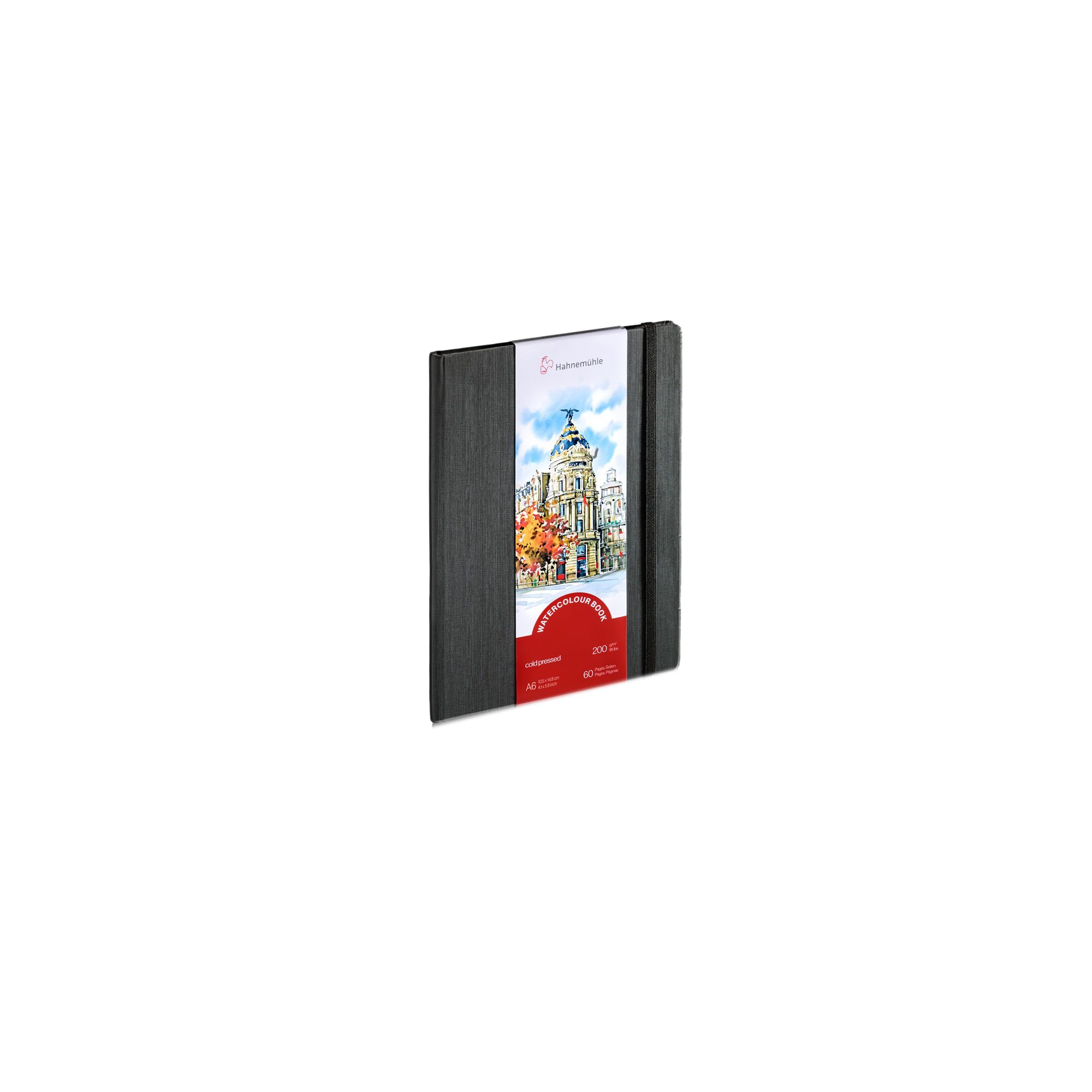 Hahnemühle Watercolour Book 200gsm Fine Grain 30 Sheets Natural White A6 Portrait Format