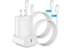 WILLTOP Samsung Super Fast Charger,Samsung Charger Fast Charging Block,2Pack 25W Samsung USB C Wall Charger,10FT Quick USBC Cable for Samsung Galaxy S25 Ultra/S24/S23/S22/S21/S20/A14/A54/Z Fold 6/5/Z Flip 6/5