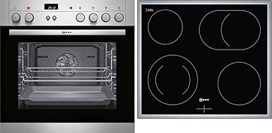 Neff Einbau-Herdset X35E4 Herd + Glaskeramik-Kochmulde + Auszug, EEK: A