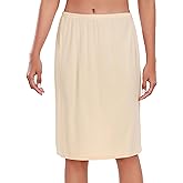 Wikoan Half Slip for Women Under Dress Basic Slips Dress Super Soft Modal Underskirt for Under Dresses S-3XL