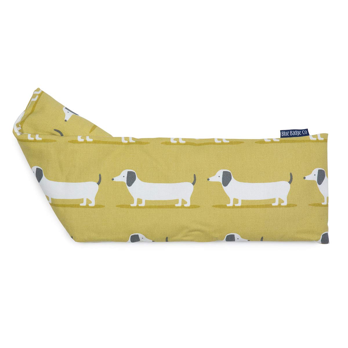 Blue Badge Co Heated Microwavable Heat Pack in Sausage Dog Fabric Machine Washable Wheat Warmer Bag, Lavender Scented Natural Wheat Grains for Pain Relif