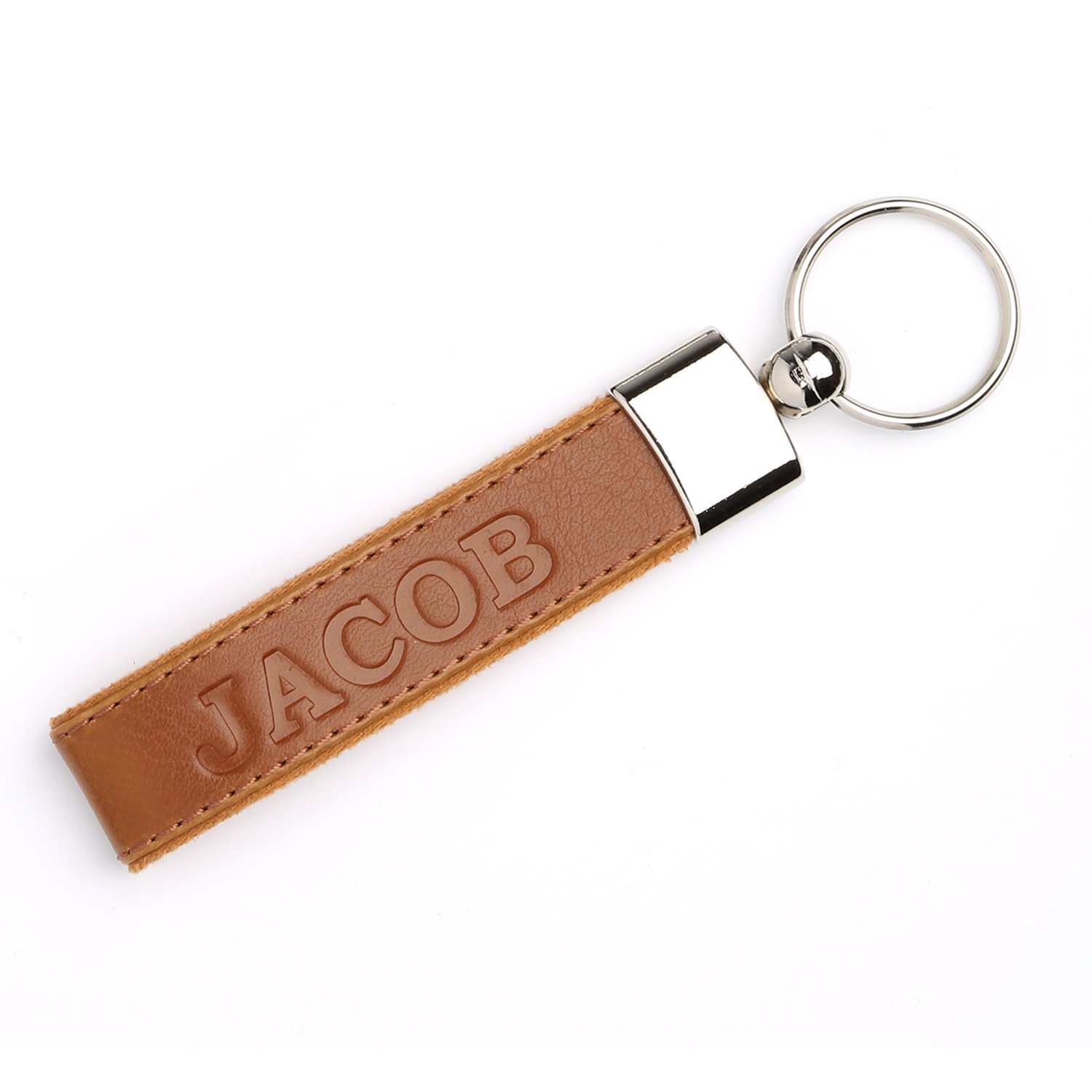 Londo Leather Personalized Keychains Custom Leather Key Chains, Engraved Elegant Keyrings with
