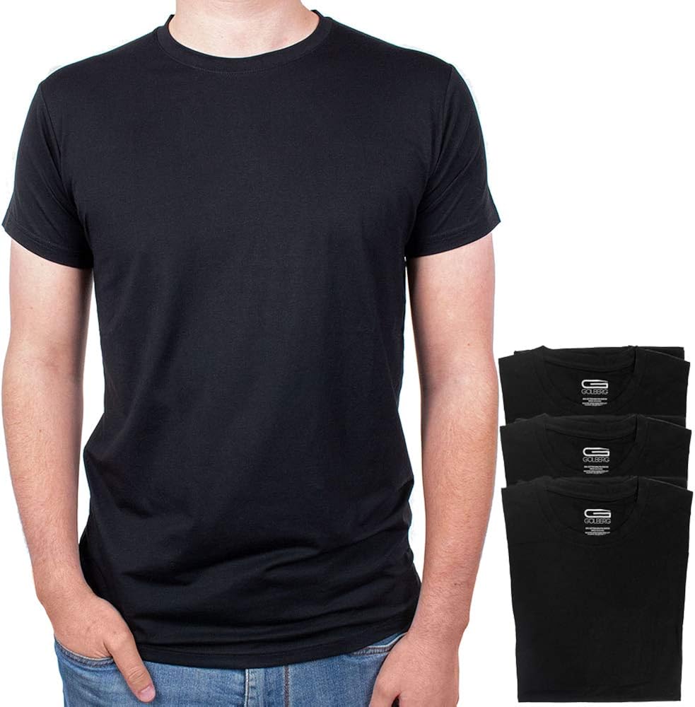Men’s 3-Pack Crew Neck Super Soft Undershirts - Lightweight, Breezy, Classic Fit at  Men’s Clothing store