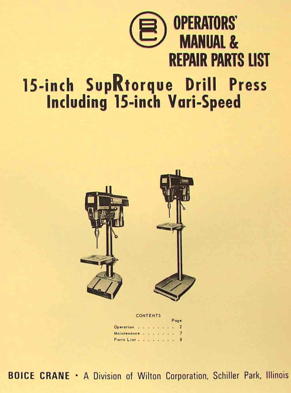Wilton Drill Press Parts Diagram Reviewmotors.co