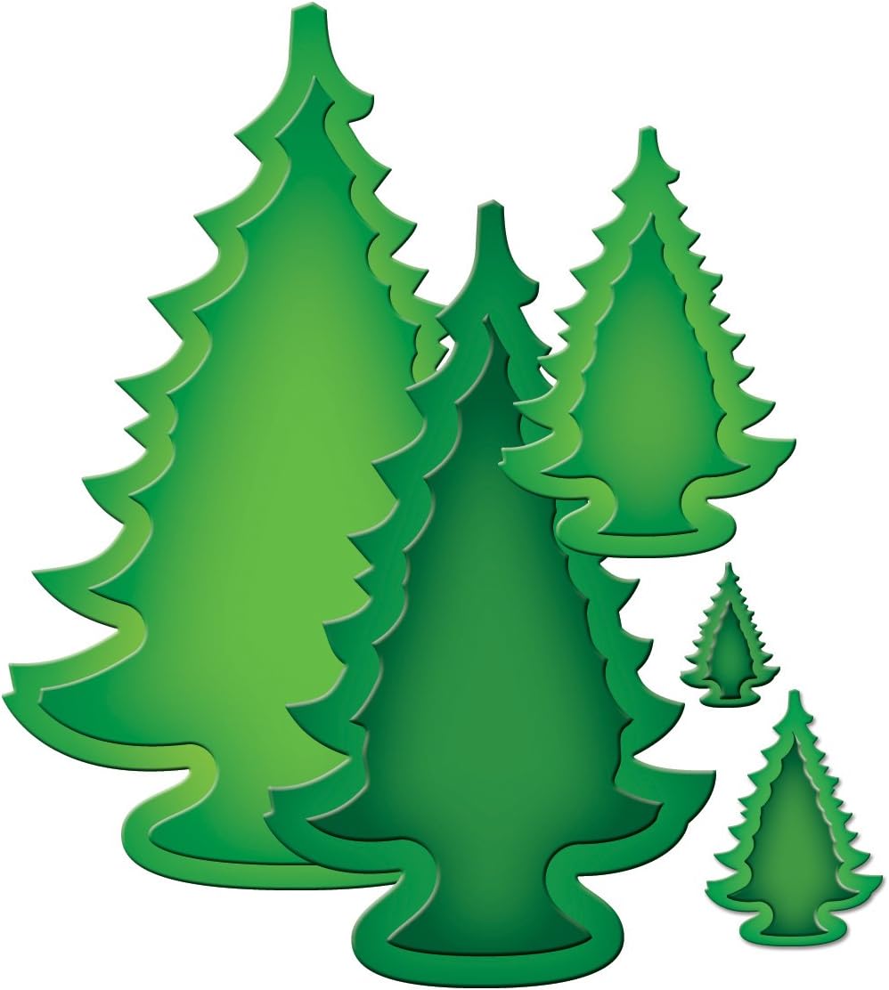 Spellbinders 2013 Holiday Trees Cutting Dies, Set of 5