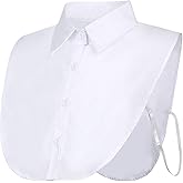 EBOOT Fake Collar Detachable Dickey Blouse Half Shirts for Girls and Women