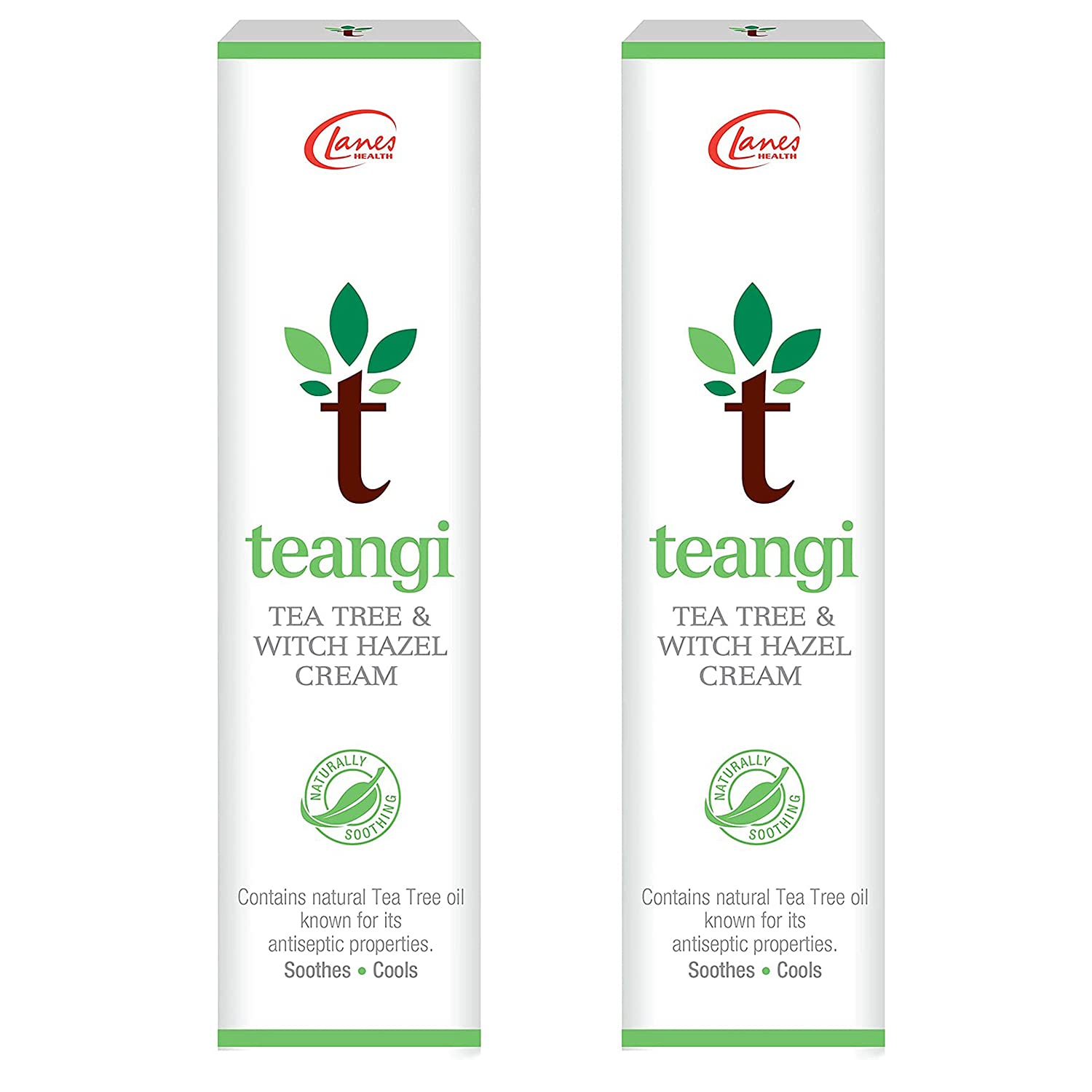 2 X Lanes Health Teangi Tea Tree & Witch Hazel Cream 28G-FREE UK DELIVERY by Lanes Health Teangi