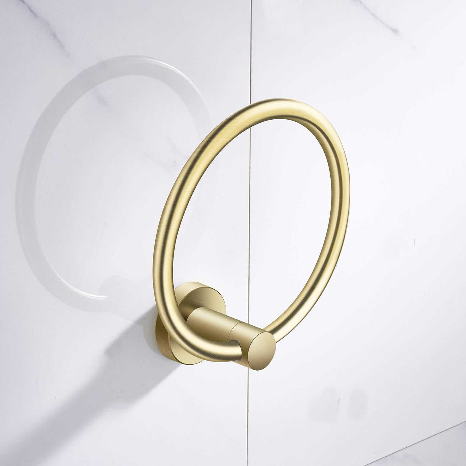 Bathroom Round Towel Holder Ring Bath Hand Towel Rings Circle Towel