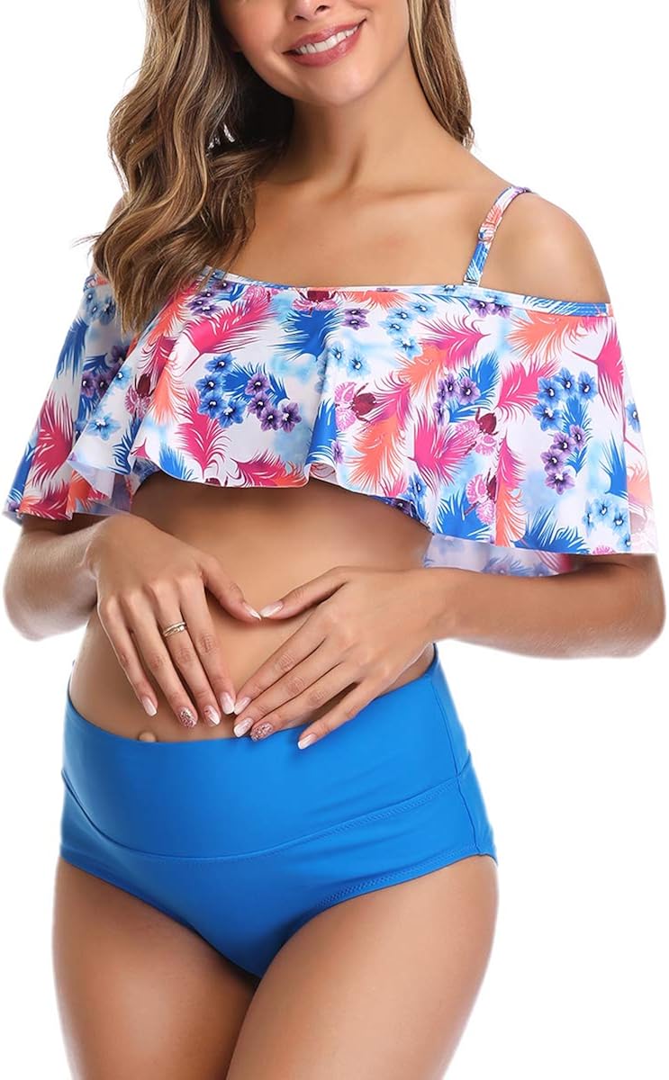 high waisted maternity bikini