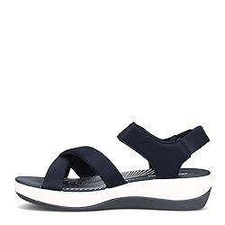 Clarks Women's Arla Gracie Wedge Sandal, Navy