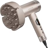 CrazyMar High Speed Ionic Hair Dryer with Diffuser, LED Display | 1800W Fast Drying, Frizz Control for All Hair Types, Salon-Like, Low Noise, Perfect for Sleek Styling &amp; Daily Use