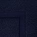 Utopia Towels Cotton Banded Bath Mats, 2 Pack (21 x 34 Inches), Navy Blue