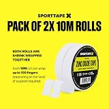 SPORTTAPE 2 Rolls Zinc Oxide Finger Tape 1.25cm White 20m Sports Tape view 2