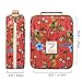 qianshan Pencil Case Holder Slot - Holds 202 Colored Pencils or 136 Gel Pens with Zipper Closure - Large Capacity Pen Organizer for Watercolor Pens or Markers - Perfect for Artist Red Floral