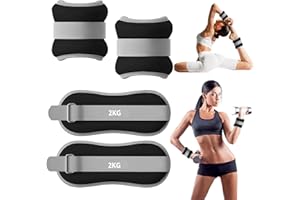 Polainas Para Tobillo, 2 Pcs Pesas Para Tobillos, Polainas para Muñecas, Pesas Para Muñecas y Tobillos Ajustables, Ankle Weights para Ara Ejercicio, Correrr, Caminar, Footing, Pilates