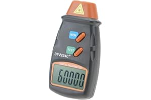 DIYEENI Handheld Digital Tachometer set with Blue Bag, NonContact Digital LCD Photo Tachometer,Motor speed Gauge Rotational Record Tester,Mini RPM Tester Meter for motor,wheels,lathe,electrical fan